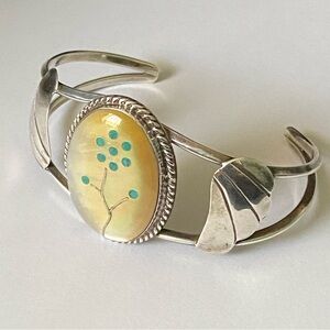 Sterling Silver Native American Cuff Bracelet